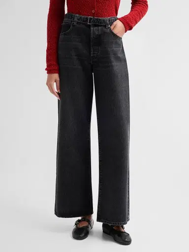 Frame Women's Belted Straight-Leg Jeans | Thumbnail 4 Frame Women's Belted Straight-Leg Jeans | Thumbnail 4