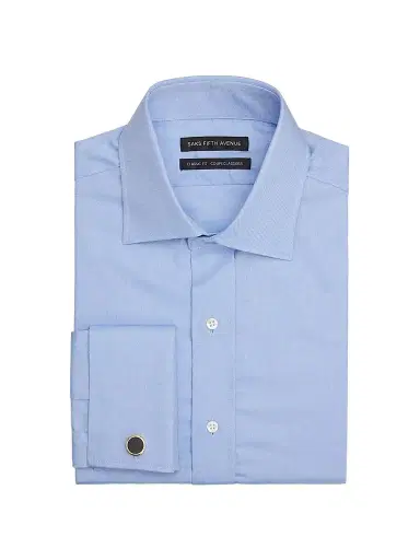 Saks Fifth Avenue Men's COLLECTION Solid Twill French-Cuff Classic-Fit Shirt | Thumbnail 1 Saks Fifth Avenue Men's COLLECTION Solid Twill French-Cuff Classic-Fit Shirt | Thumbnail 1