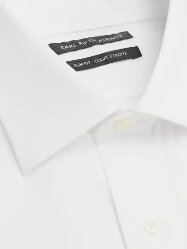 Saks Fifth Avenue Men's COLLECTION Royal Cotton French-Cuff Slim-Fit Oxford Shirt | Thumbnail 2 Saks Fifth Avenue Men's COLLECTION Royal Cotton French-Cuff Slim-Fit Oxford Shirt | Thumbnail 2