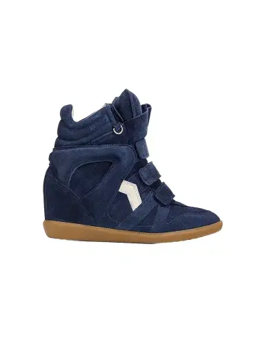 Isabel Marant Women's Bekett Ring 50MM Suede Wedge Sneakers | Thumbnail 1 Isabel Marant Women's Bekett Ring 50MM Suede Wedge Sneakers | Thumbnail 1