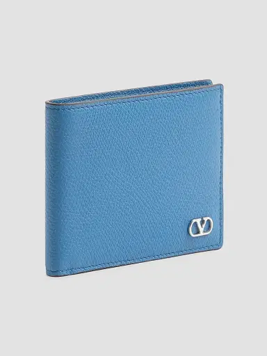 Valentino Garavani Men's VLogo Signature Grainy Calfskin Wallet | Thumbnail 3 Valentino Garavani Men's VLogo Signature Grainy Calfskin Wallet | Thumbnail 3