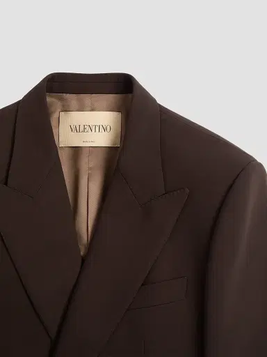 Valentino Garavani Men's Double-Breasted Jacket in Light Double Wool | Thumbnail 7 Valentino Garavani Men's Double-Breasted Jacket in Light Double Wool | Thumbnail 7
