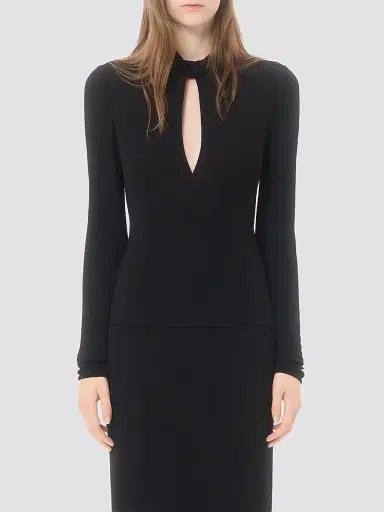 Valentino Garavani Women's Crepe Jersey Top | Thumbnail 3 Valentino Garavani Women's Crepe Jersey Top | Thumbnail 3