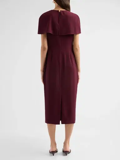 BADGLEY MISCHKA Women's Knotted Cape-Sleeve Cocktail Dress | Thumbnail 3 BADGLEY MISCHKA Women's Knotted Cape-Sleeve Cocktail Dress | Thumbnail 3