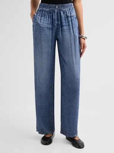 rag & bone Women's rb Miramar Slink Printed Wide-Leg Pull-On Pants | Thumbnail 4 rag & bone Women's rb Miramar Slink Printed Wide-Leg Pull-On Pants | Thumbnail 4