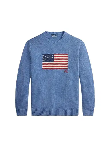 Polo Ralph Lauren Men's The Iconic Flag Sweater | Thumbnail 1 Polo Ralph Lauren Men's The Iconic Flag Sweater | Thumbnail 1