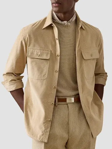 Ralph Lauren Purple Label Men's Sea Island Corduroy Sport Shirt | Thumbnail 6 Ralph Lauren Purple Label Men's Sea Island Corduroy Sport Shirt | Thumbnail 6