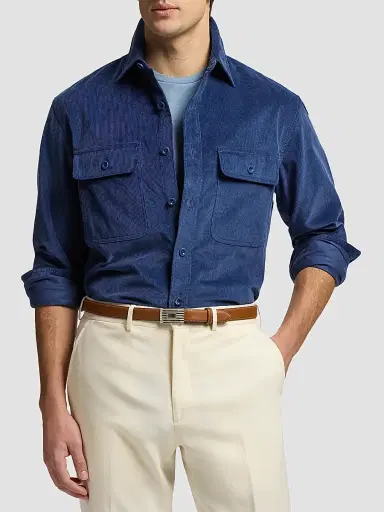 Ralph Lauren Purple Label Men's Sea Island Corduroy Sport Shirt | Thumbnail 4 Ralph Lauren Purple Label Men's Sea Island Corduroy Sport Shirt | Thumbnail 4