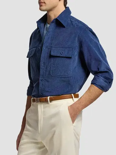 Ralph Lauren Purple Label Men's Sea Island Corduroy Sport Shirt | Thumbnail 5 Ralph Lauren Purple Label Men's Sea Island Corduroy Sport Shirt | Thumbnail 5