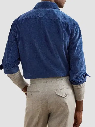 Ralph Lauren Purple Label Men's Sea Island Corduroy Sport Shirt | Thumbnail 8 Ralph Lauren Purple Label Men's Sea Island Corduroy Sport Shirt | Thumbnail 8