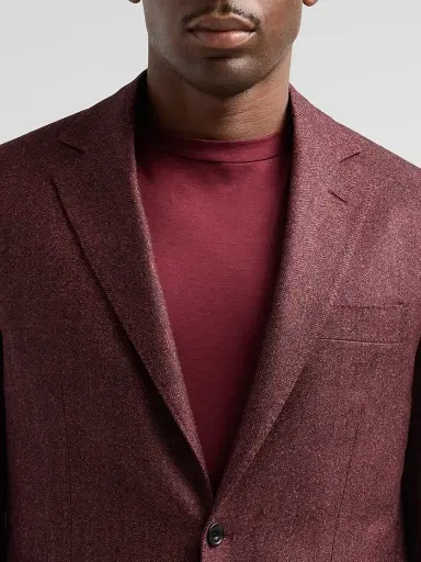 Sartorio Napoli Men's Melange Herringbone Wool Sport Coat | Thumbnail 5 Sartorio Napoli Men's Melange Herringbone Wool Sport Coat | Thumbnail 5