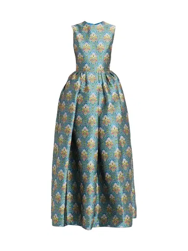 Reem Acra Women's Metallic Brocade Gown | Thumbnail 1 Reem Acra Women's Metallic Brocade Gown | Thumbnail 1