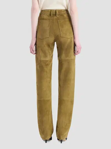 Altuzarra Women's Mills Suede Straight Pants | Thumbnail 3 Altuzarra Women's Mills Suede Straight Pants | Thumbnail 3