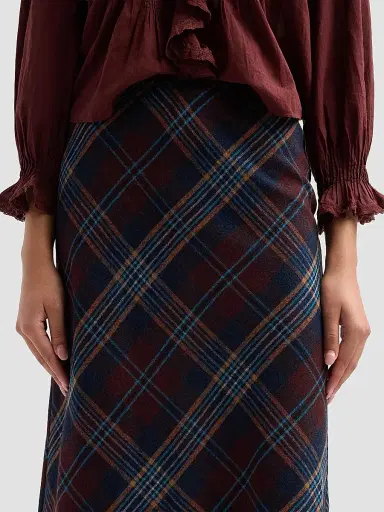 DÔEN Women's Elowette Knotted Fringe Midi Skirt | Thumbnail 5 DÔEN Women's Elowette Knotted Fringe Midi Skirt | Thumbnail 5