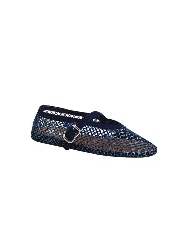 Alaïa Women's Rhinestone-Mesh Buckle-Strap Ballet Flats | Thumbnail 1 Alaïa Women's Rhinestone-Mesh Buckle-Strap Ballet Flats | Thumbnail 1