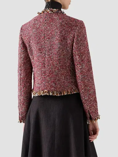Akris punto Women's Tweed Short Jacket | Thumbnail 3 Akris punto Women's Tweed Short Jacket | Thumbnail 3