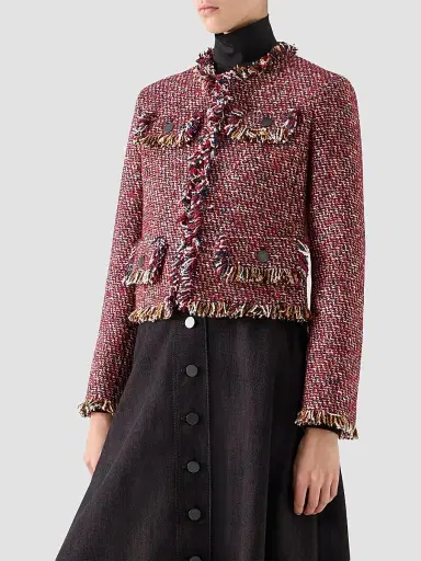Akris punto Women's Tweed Short Jacket | Thumbnail 5 Akris punto Women's Tweed Short Jacket | Thumbnail 5
