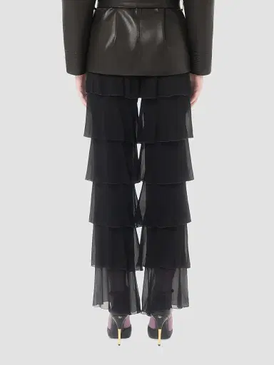 Valentino Garavani Women's Light Georgette Pants | Thumbnail 5 Valentino Garavani Women's Light Georgette Pants | Thumbnail 5