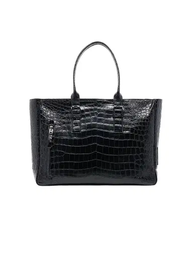 Tom Ford Men's Crocodile-Embossed Leather Tote Bag | Thumbnail 1 Tom Ford Men's Crocodile-Embossed Leather Tote Bag | Thumbnail 1