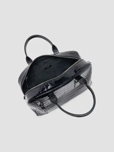 Tom Ford Men's Crocodile-Embossed Leather Top Handle Bag | Thumbnail 3 Tom Ford Men's Crocodile-Embossed Leather Top Handle Bag | Thumbnail 3