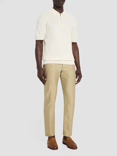 Isaia Men's Wool-Silk-Cashmere Polo Shirt | Thumbnail 2 Isaia Men's Wool-Silk-Cashmere Polo Shirt | Thumbnail 2