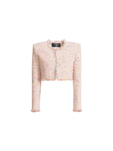 Balmain Cropped tweed jacket | Thumbnail 1 Balmain Cropped tweed jacket | Thumbnail 1