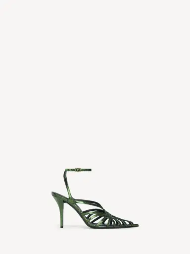 Balmain Python-effect leather Cage sandals | Thumbnail 2 Balmain Python-effect leather Cage sandals | Thumbnail 2