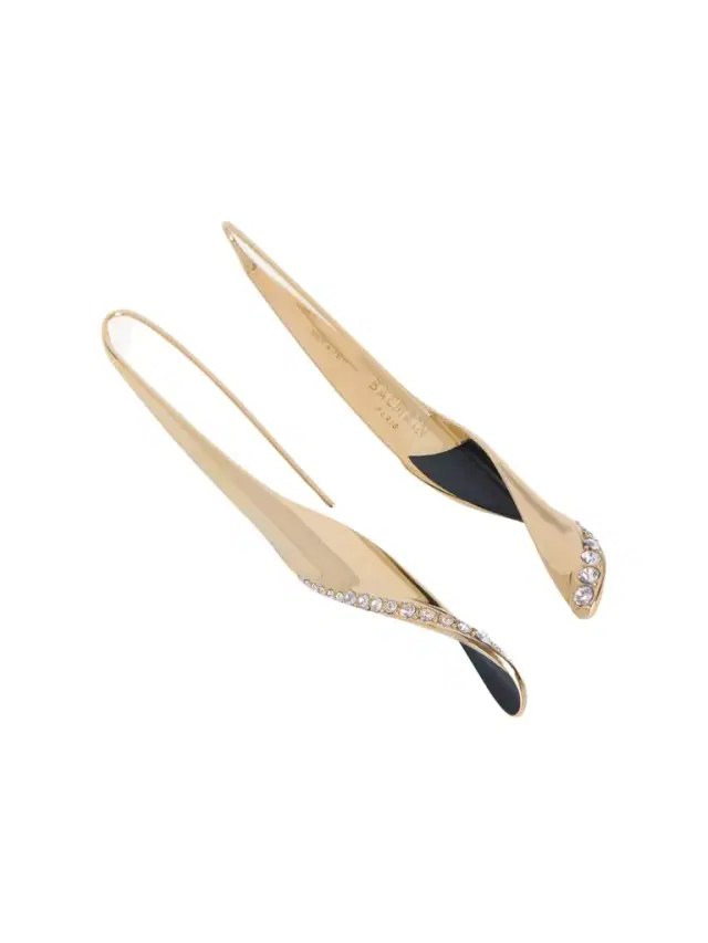 Organic Twist earrings in lacquered brass Organic Twist earrings in lacquered brass