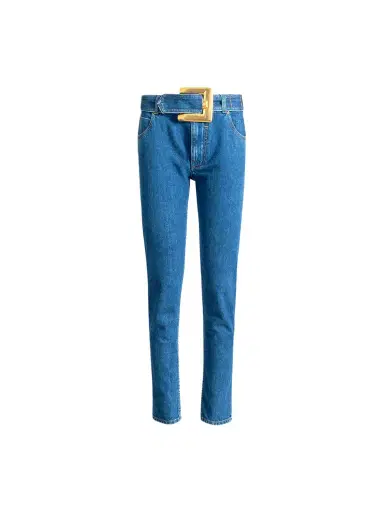 Balmain Belted denim jeans | Thumbnail 1 Balmain Belted denim jeans | Thumbnail 1