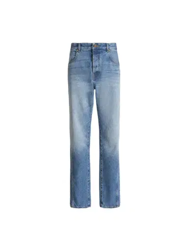 Balmain Straight-leg Blue denim jeans | Thumbnail 1 Balmain Straight-leg Blue denim jeans | Thumbnail 1