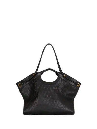 Balmain Large Tote in topstitched leather | Thumbnail 1 Balmain Large Tote in topstitched leather | Thumbnail 1