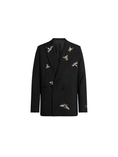 Balmain Embroidered wool and crystal Insect jacket | Thumbnail 1 Balmain Embroidered wool and crystal Insect jacket | Thumbnail 1