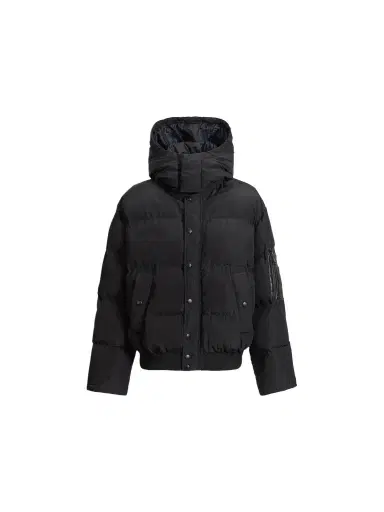 Balmain Padded nylon and leather jacket | Thumbnail 1 Balmain Padded nylon and leather jacket | Thumbnail 1