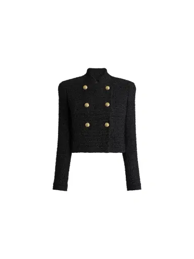 Balmain Tweed officer jacket | Thumbnail 1 Balmain Tweed officer jacket | Thumbnail 1