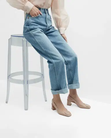 Santoni Lemon Patent Buckle Slingback Pumps | Thumbnail 2 Santoni Lemon Patent Buckle Slingback Pumps | Thumbnail 2