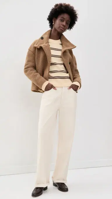 Harris Wharf London Cropped Funnel Boucle Jacket | Thumbnail 5 Harris Wharf London Cropped Funnel Boucle Jacket | Thumbnail 5