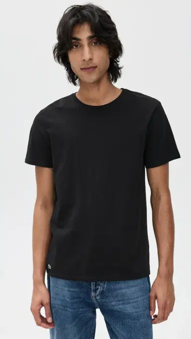 Lacoste Cotton Undershirt Crew Tee 3 Pack | Thumbnail 3 Lacoste Cotton Undershirt Crew Tee 3 Pack | Thumbnail 3