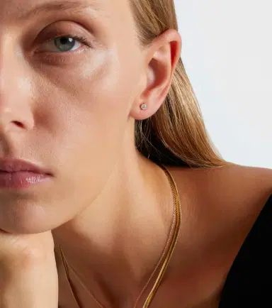 STONE AND STRAND 14kt gold earrings with diamonds | Thumbnail 5 STONE AND STRAND 14kt gold earrings with diamonds | Thumbnail 5