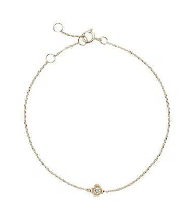 STONE AND STRAND Clover 14kt gold bracelet with diamonds | Thumbnail 1 STONE AND STRAND Clover 14kt gold bracelet with diamonds | Thumbnail 1