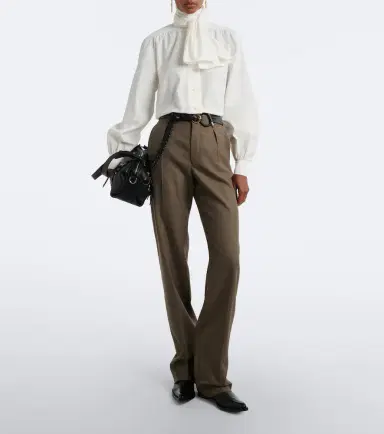 Ralph Lauren Collection Scarf-detail blouse | Thumbnail 4 Ralph Lauren Collection Scarf-detail blouse | Thumbnail 4