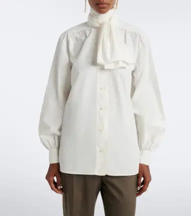 Ralph Lauren Collection Scarf-detail blouse | Thumbnail 7 Ralph Lauren Collection Scarf-detail blouse | Thumbnail 7