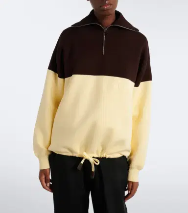 Loewe Anagram cotton-blend half-zip sweater | Thumbnail 4 Loewe Anagram cotton-blend half-zip sweater | Thumbnail 4