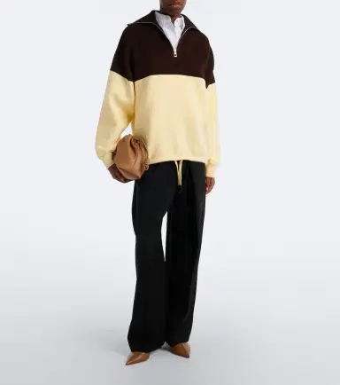 Loewe Anagram cotton-blend half-zip sweater | Thumbnail 5 Loewe Anagram cotton-blend half-zip sweater | Thumbnail 5