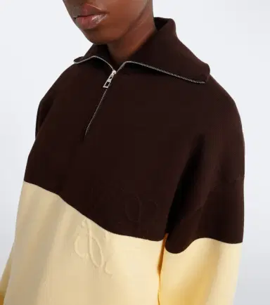 Loewe Anagram cotton-blend half-zip sweater | Thumbnail 7 Loewe Anagram cotton-blend half-zip sweater | Thumbnail 7