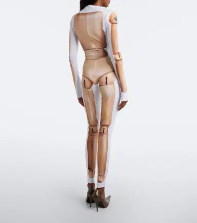 Jean Paul Gaultier Trompe l'ail jersey catsuit | Thumbnail 4 Jean Paul Gaultier Trompe l'ail jersey catsuit | Thumbnail 4