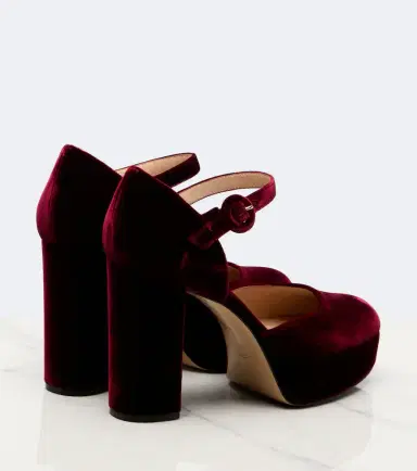 Gianvito Rossi Velvet platform pumps | Thumbnail 3 Gianvito Rossi Velvet platform pumps | Thumbnail 3