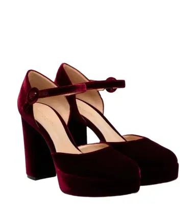 Gianvito Rossi Velvet platform pumps | Thumbnail 1 Gianvito Rossi Velvet platform pumps | Thumbnail 1