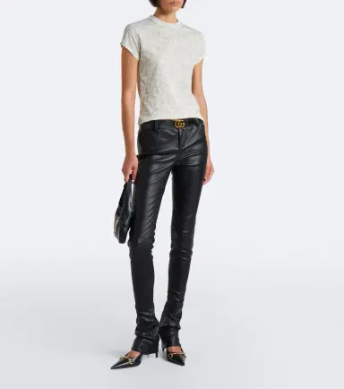 Gucci Lace printed cotton T-shirt | Thumbnail 6 Gucci Lace printed cotton T-shirt | Thumbnail 6
