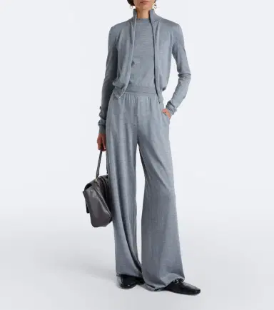 Gucci Wool and silk wide-leg pants | Thumbnail 4 Gucci Wool and silk wide-leg pants | Thumbnail 4
