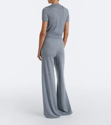 Gucci Wool and silk wide-leg pants | Thumbnail 5 Gucci Wool and silk wide-leg pants | Thumbnail 5